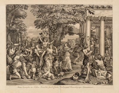Un baccanale (acquaforte, 1728 ca.)