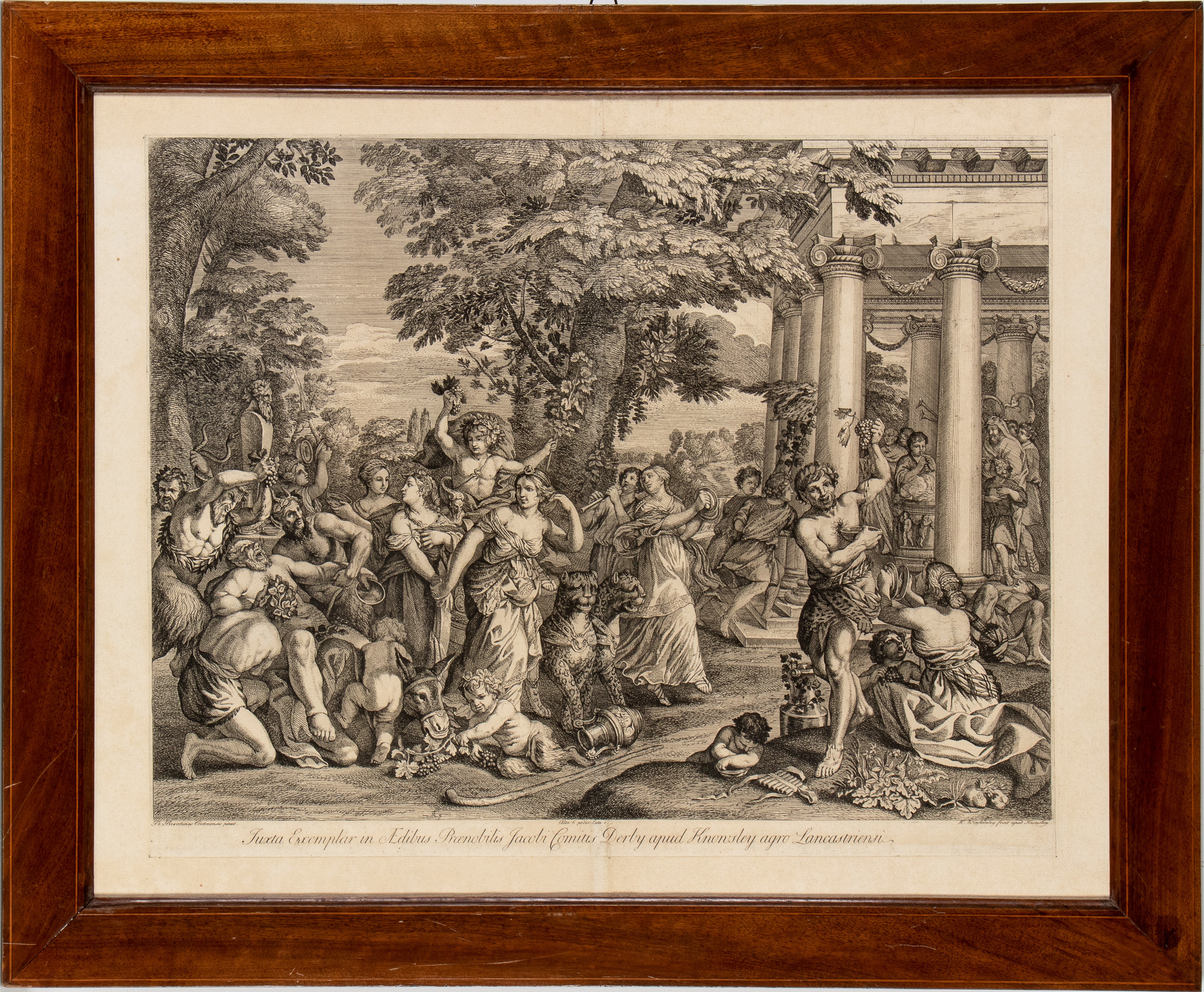 Hamlet Winstanley - Un baccanale (acquaforte, 1728 ca.)