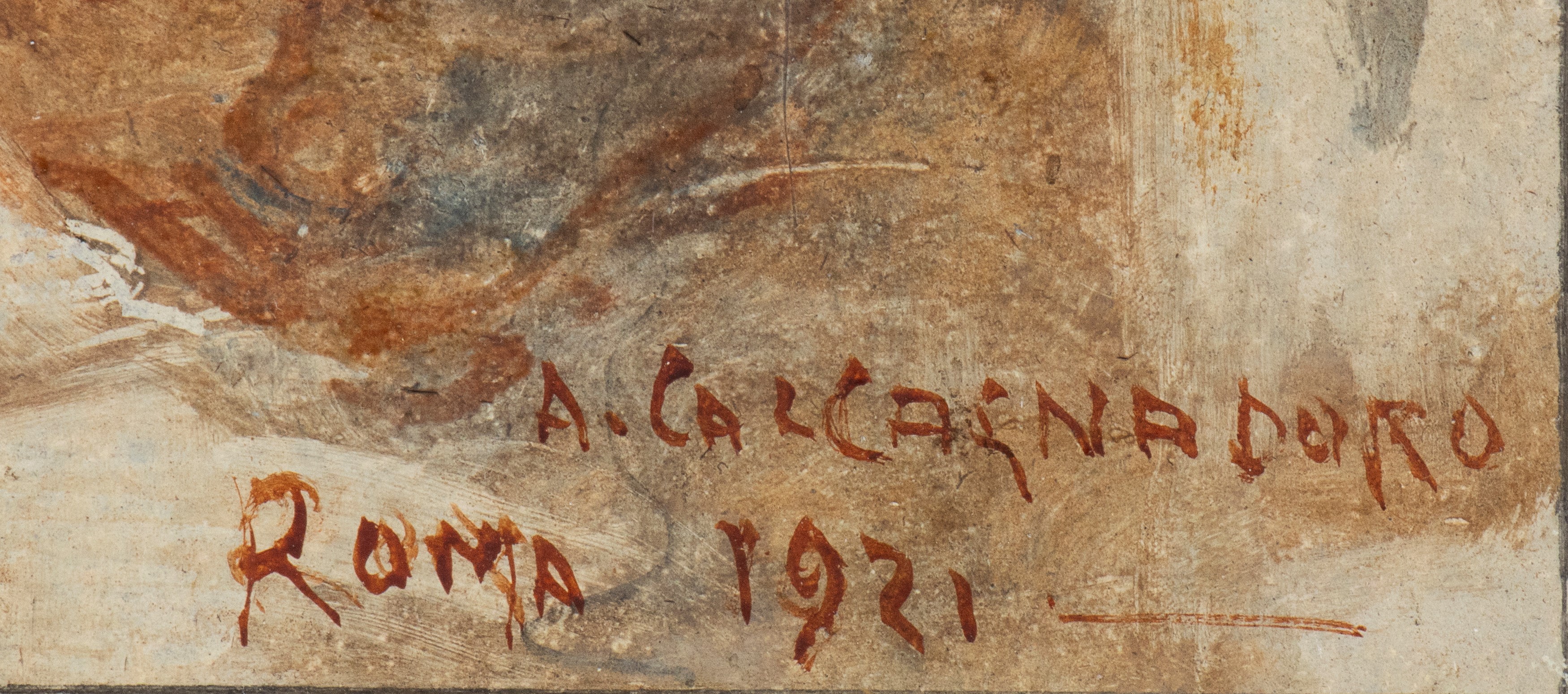 Antonino Calcagnadoro - Senza titolo, tecnica mista su cartoncino