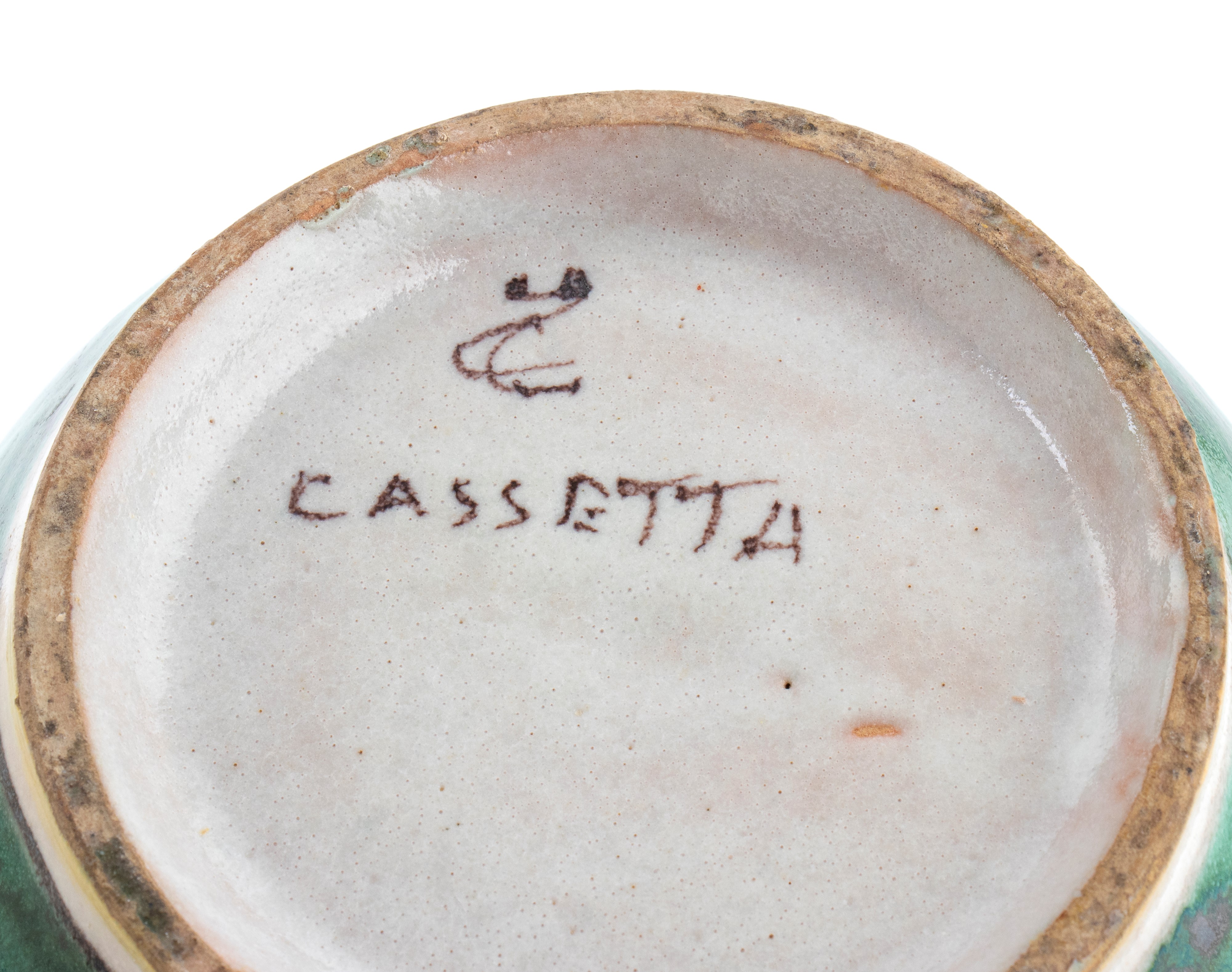 Vaso con decorazione di cacciatore