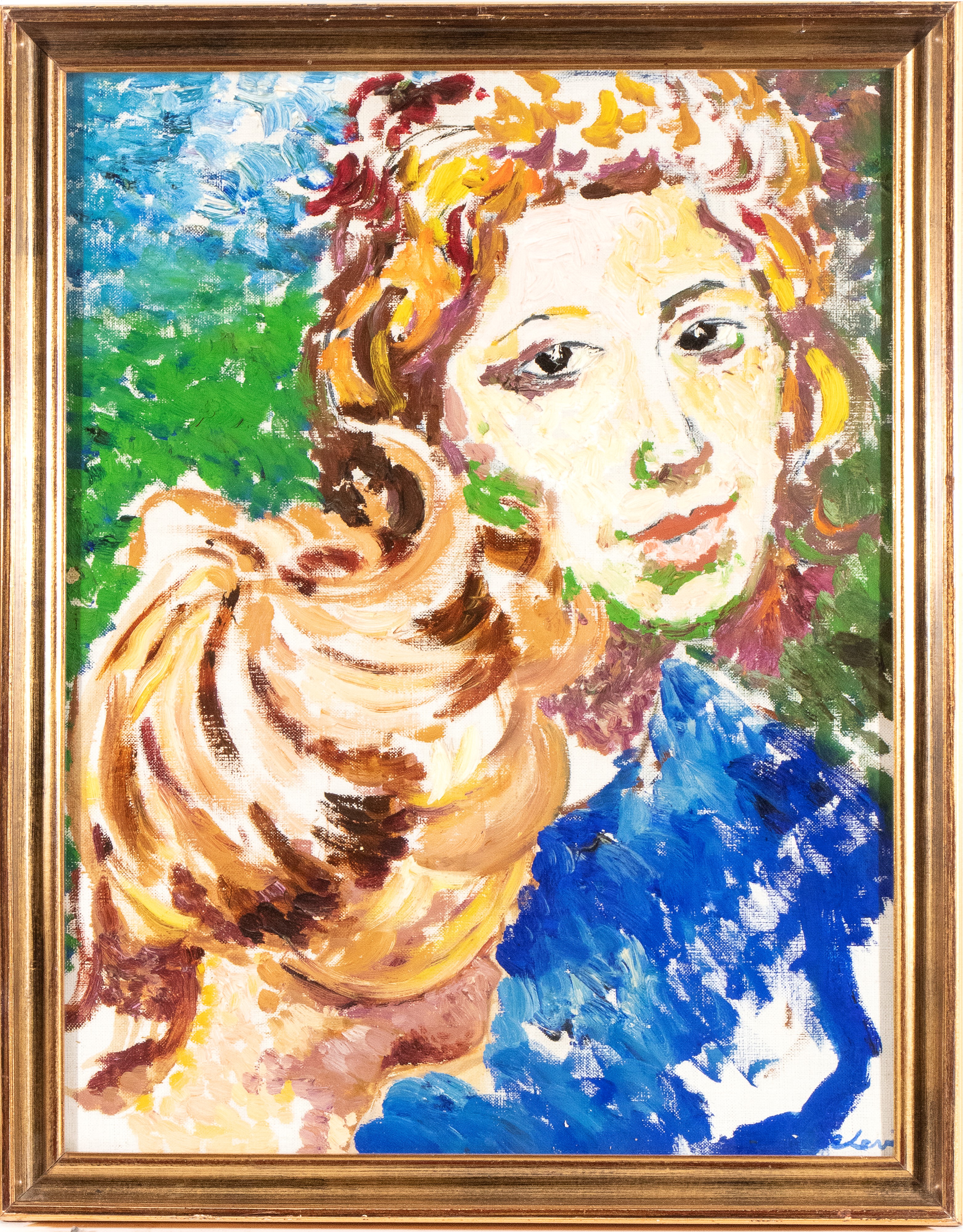 Carlo Levi - Figure, olio su tela, 65 x 50 cm, 1959