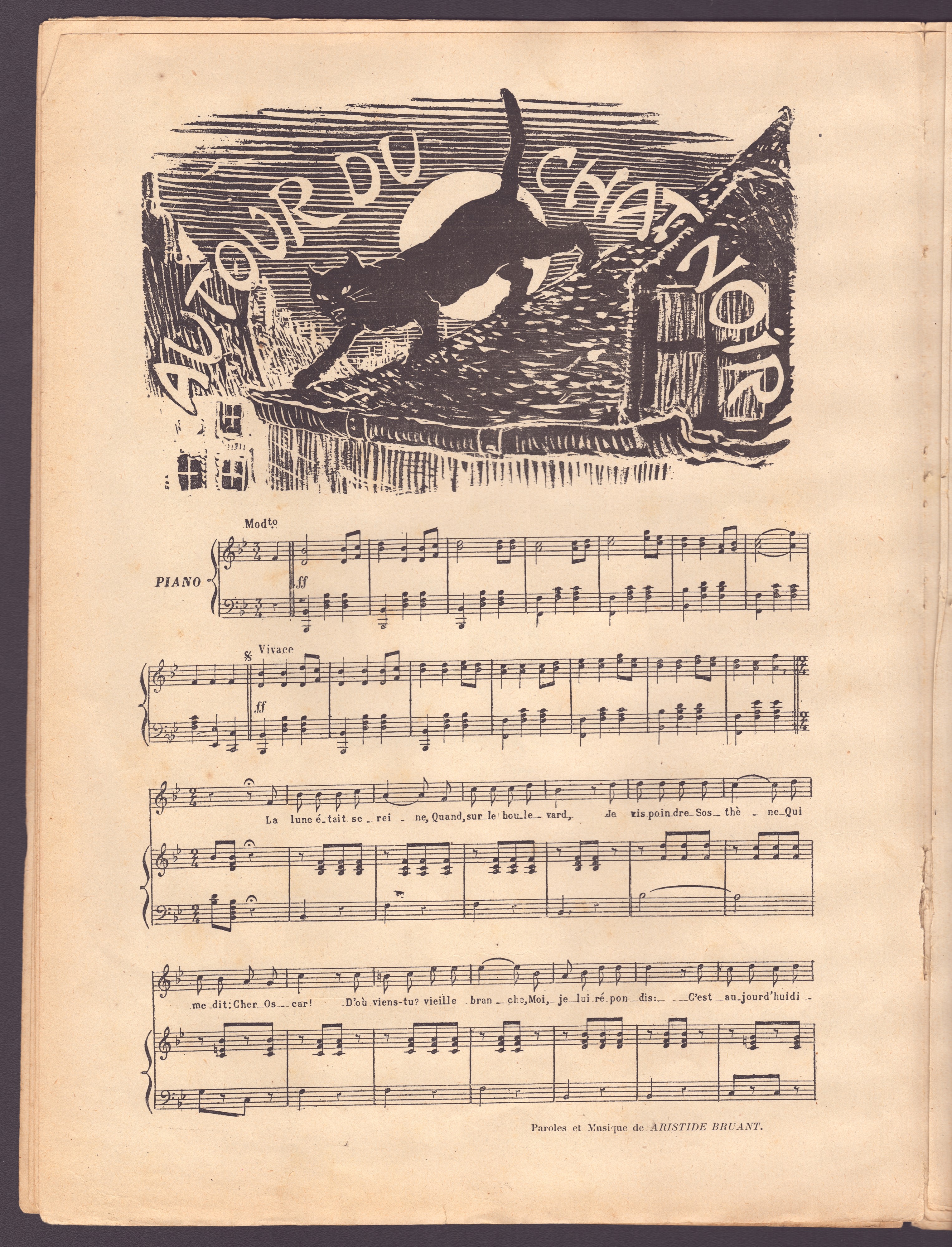 Toulouse-Lautrec, Les Chansonniers de Montmartre: numéro spécial Aristide Bruant