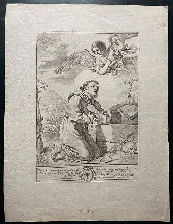 Giovanni Battista Pasqualini - Saint Francis of Assisi, by Guercino