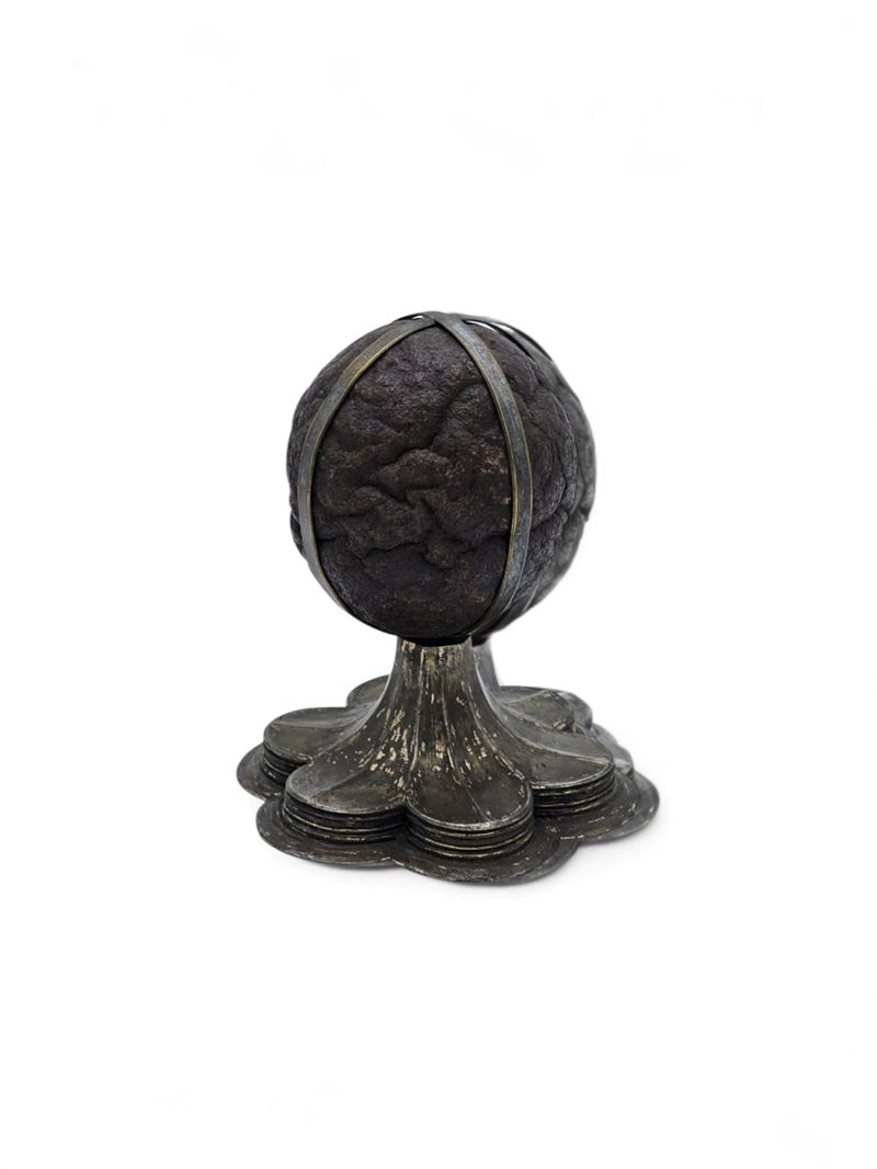 Bezoar con base in argento