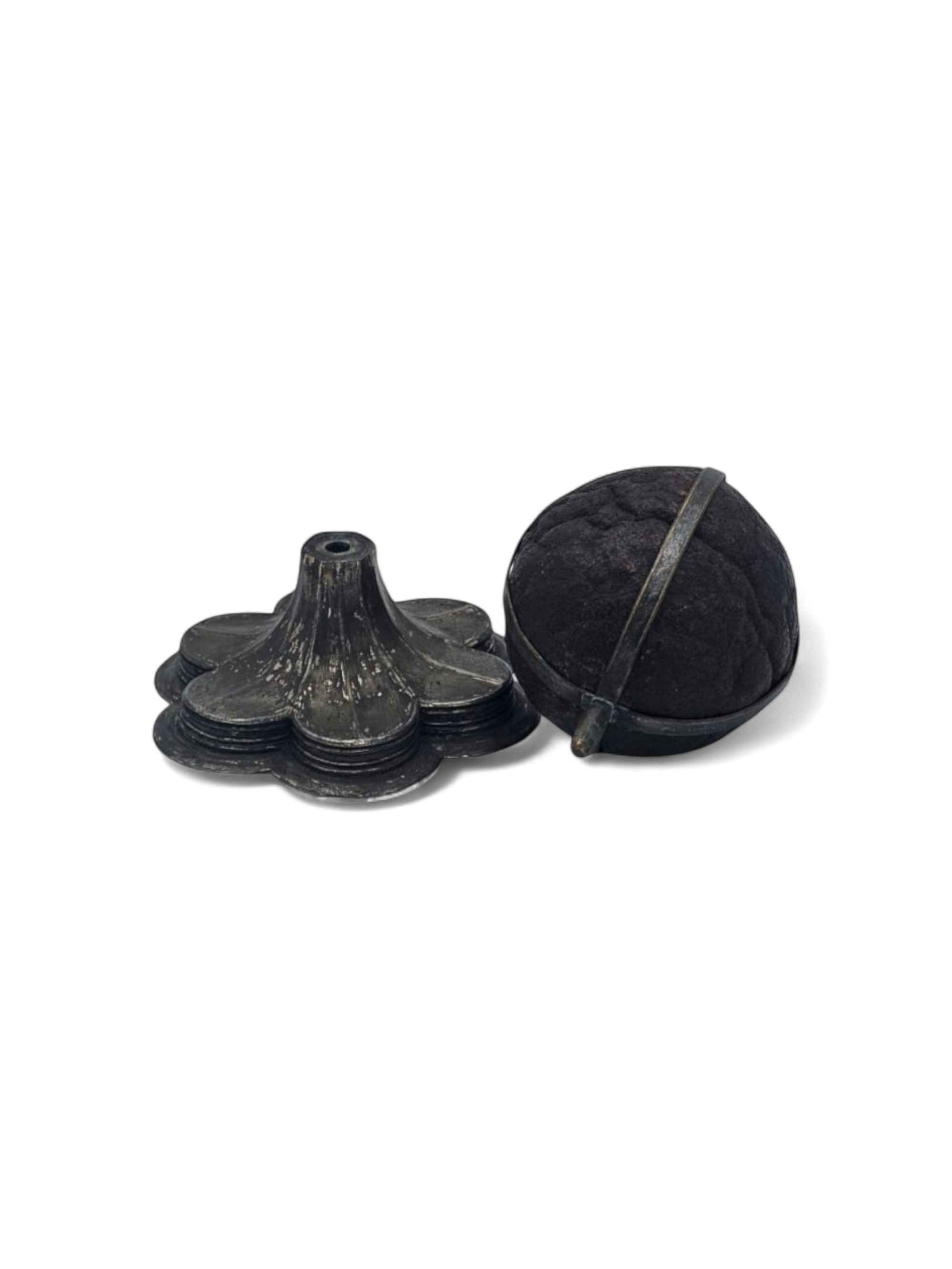 Bezoar con base in argento