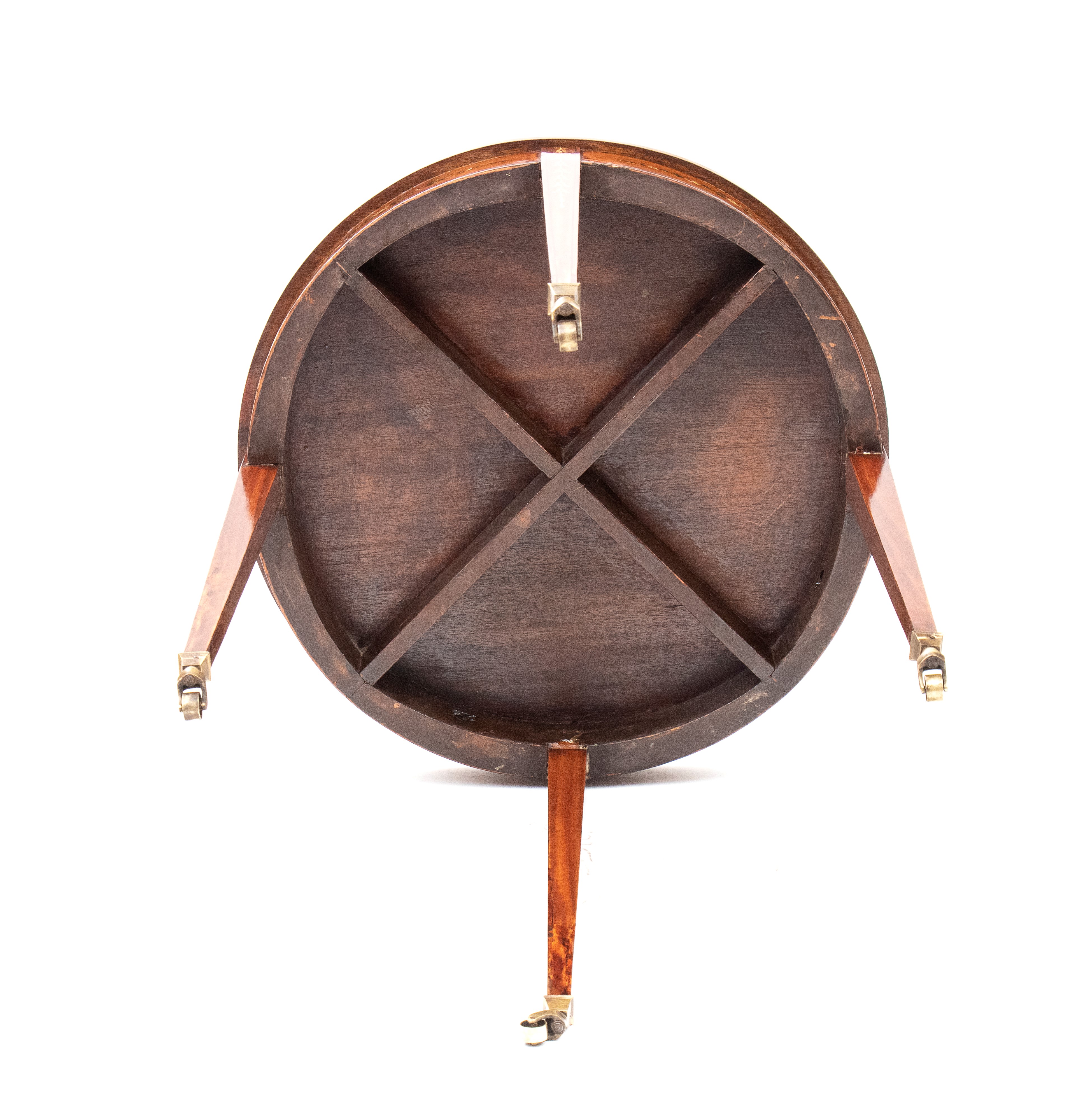 Tavolino inglese in satinwood, stile Adams, XIX secolo
