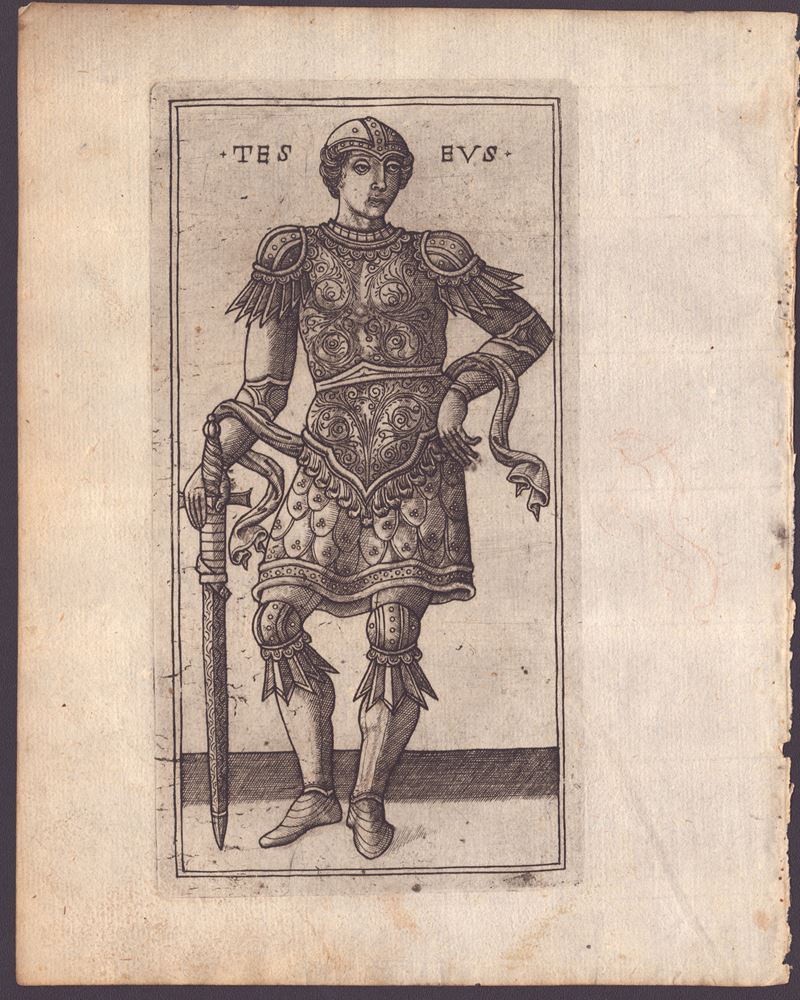 Incisore anonimo fiorentino del XV secolo, Teseus