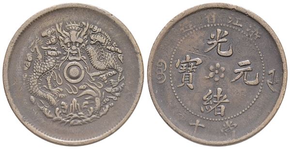 CINA. Zhejiang. 10 Cash 1903. Cu; 7,55gr. BB