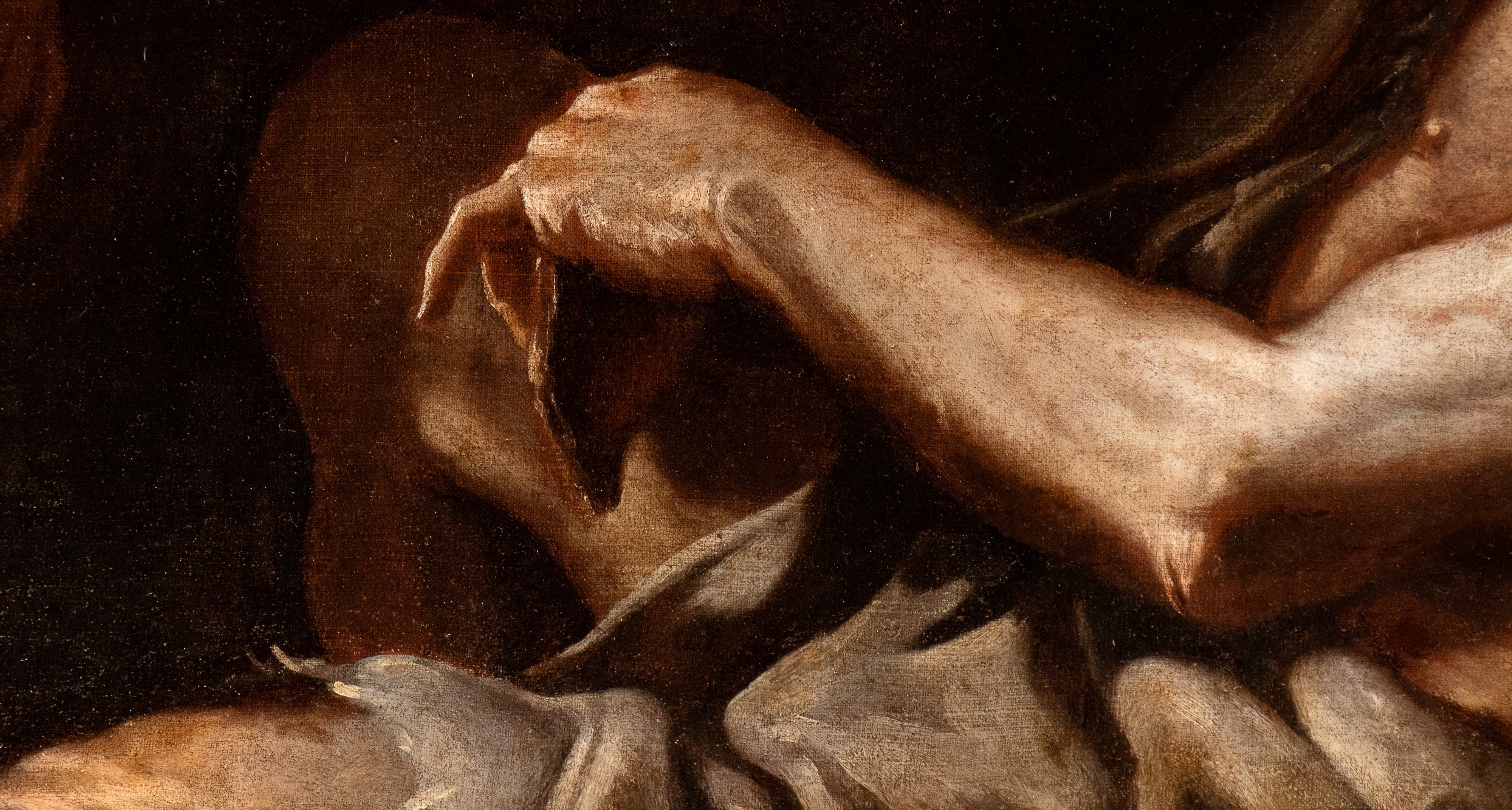 Giobbe sul letamaio visitato dai suoi tre amici