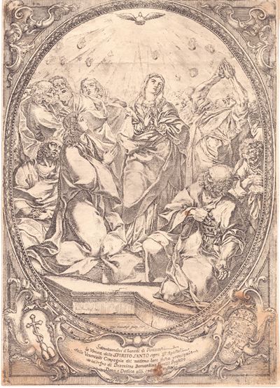 Pentecoste, acquaforte, 1707