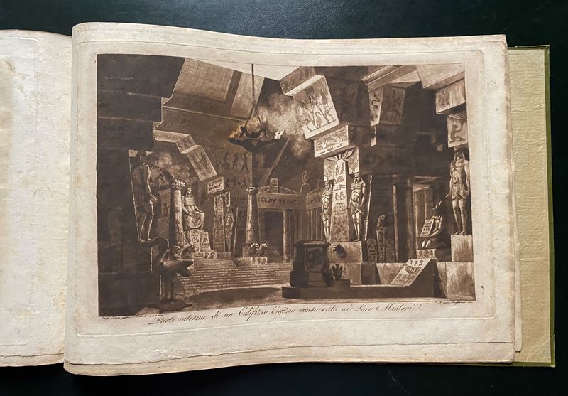 Francesco Inghirami - Collezione di otto disegni per decorazioni teatrali, 1820