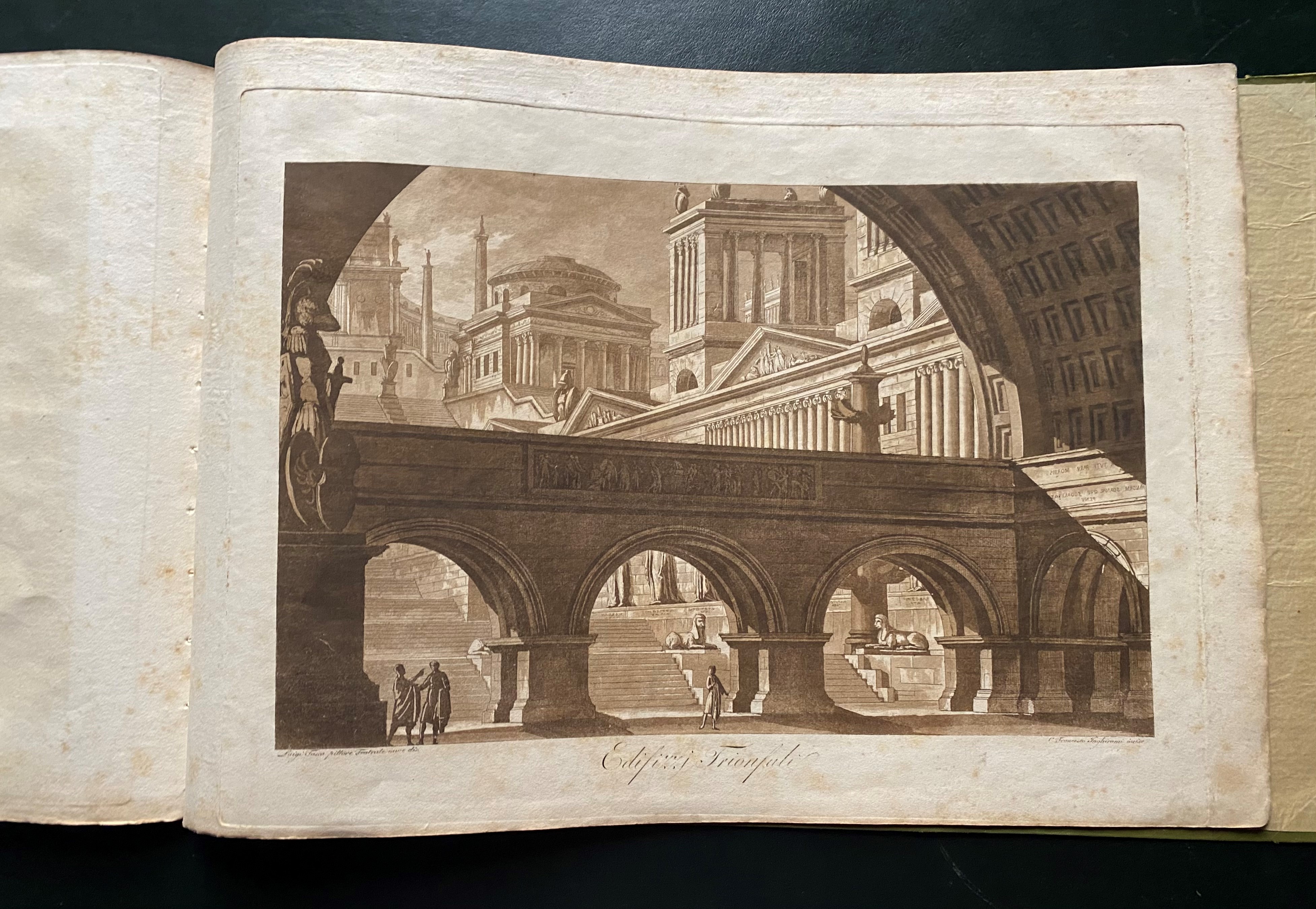 Francesco Inghirami - Collezione di otto disegni per decorazioni teatrali, 1820
