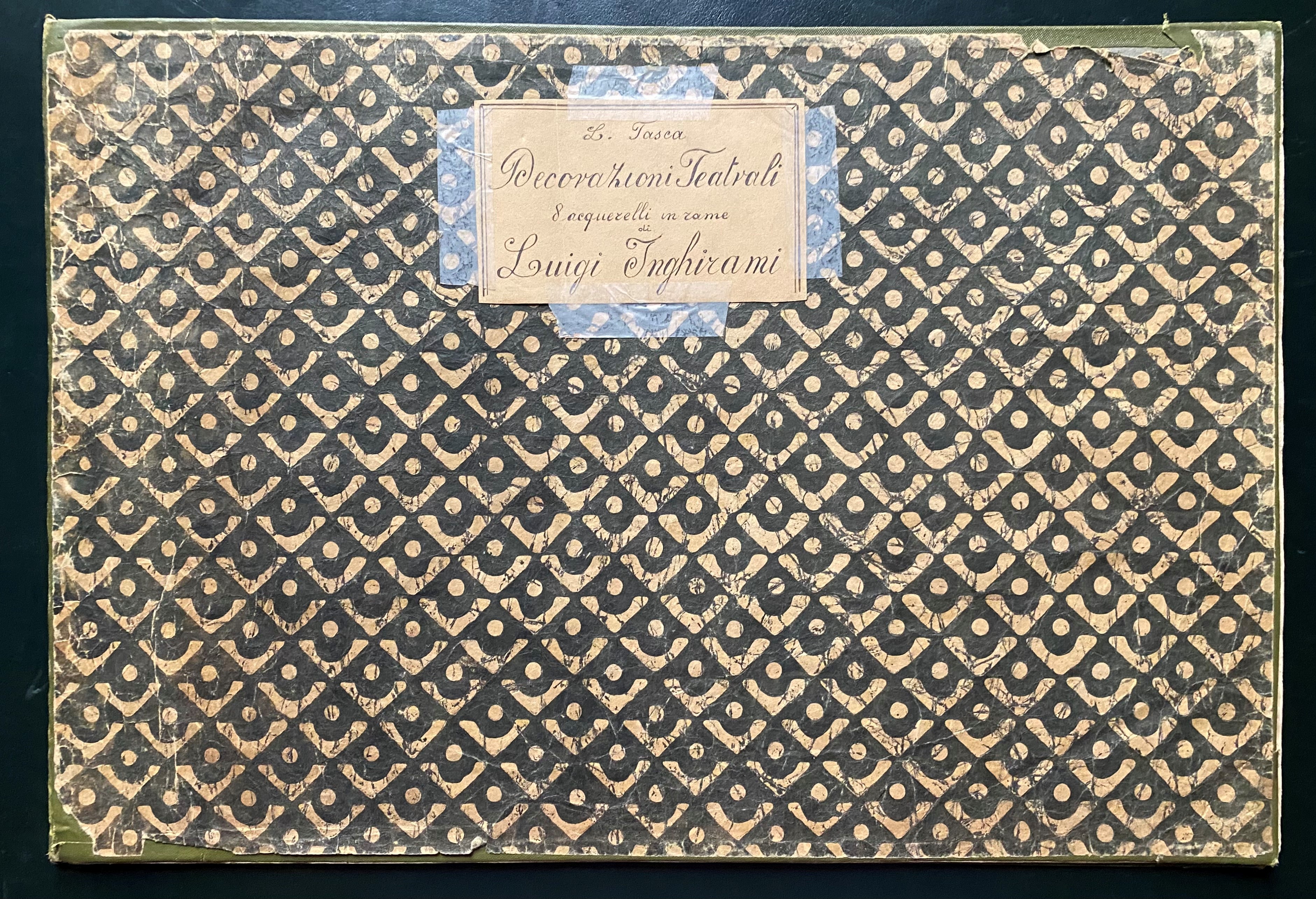 Francesco Inghirami - Collezione di otto disegni per decorazioni teatrali, 1820