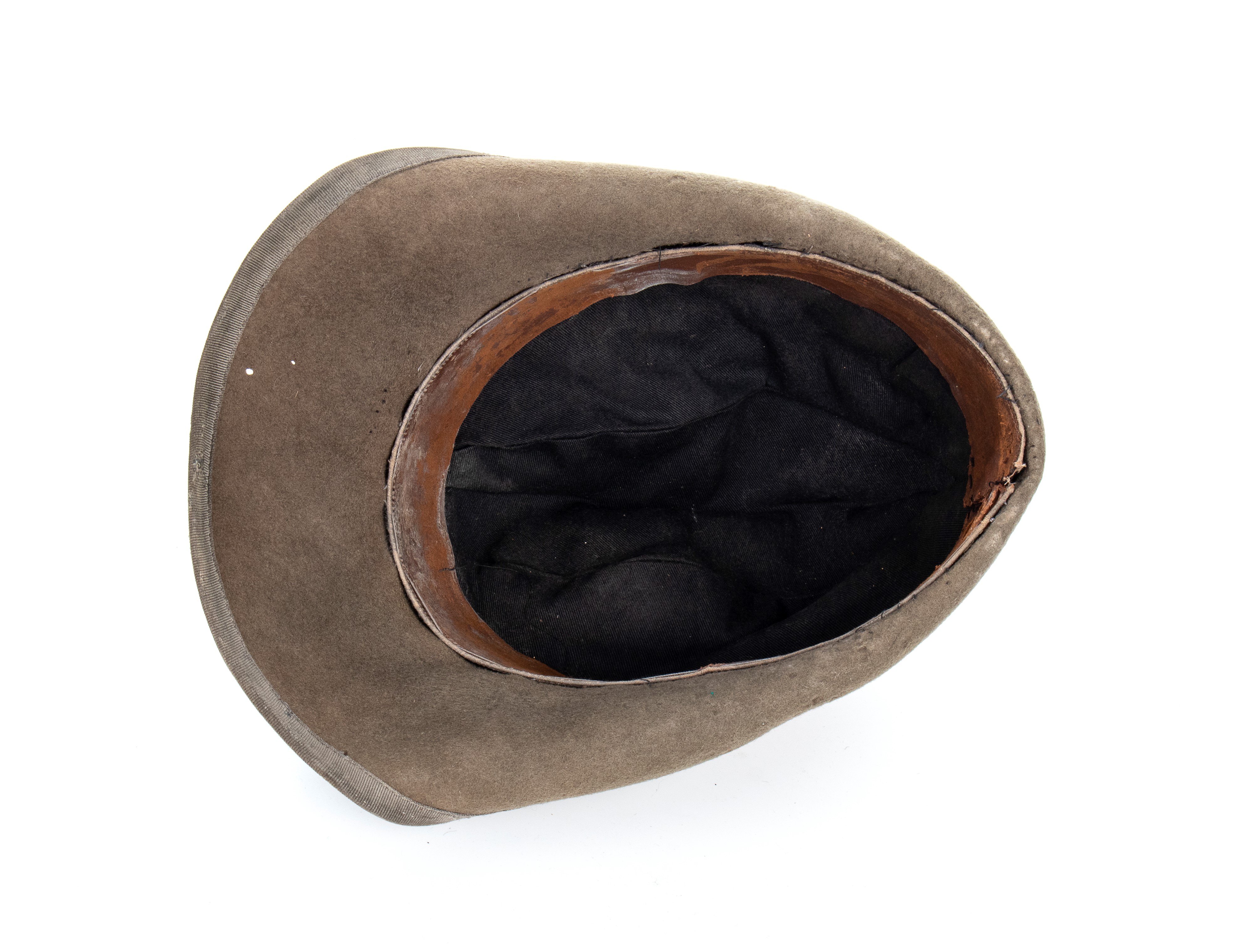 Cappello da ufficiale medico, feltro grigio/verde con fregio antiriflesso