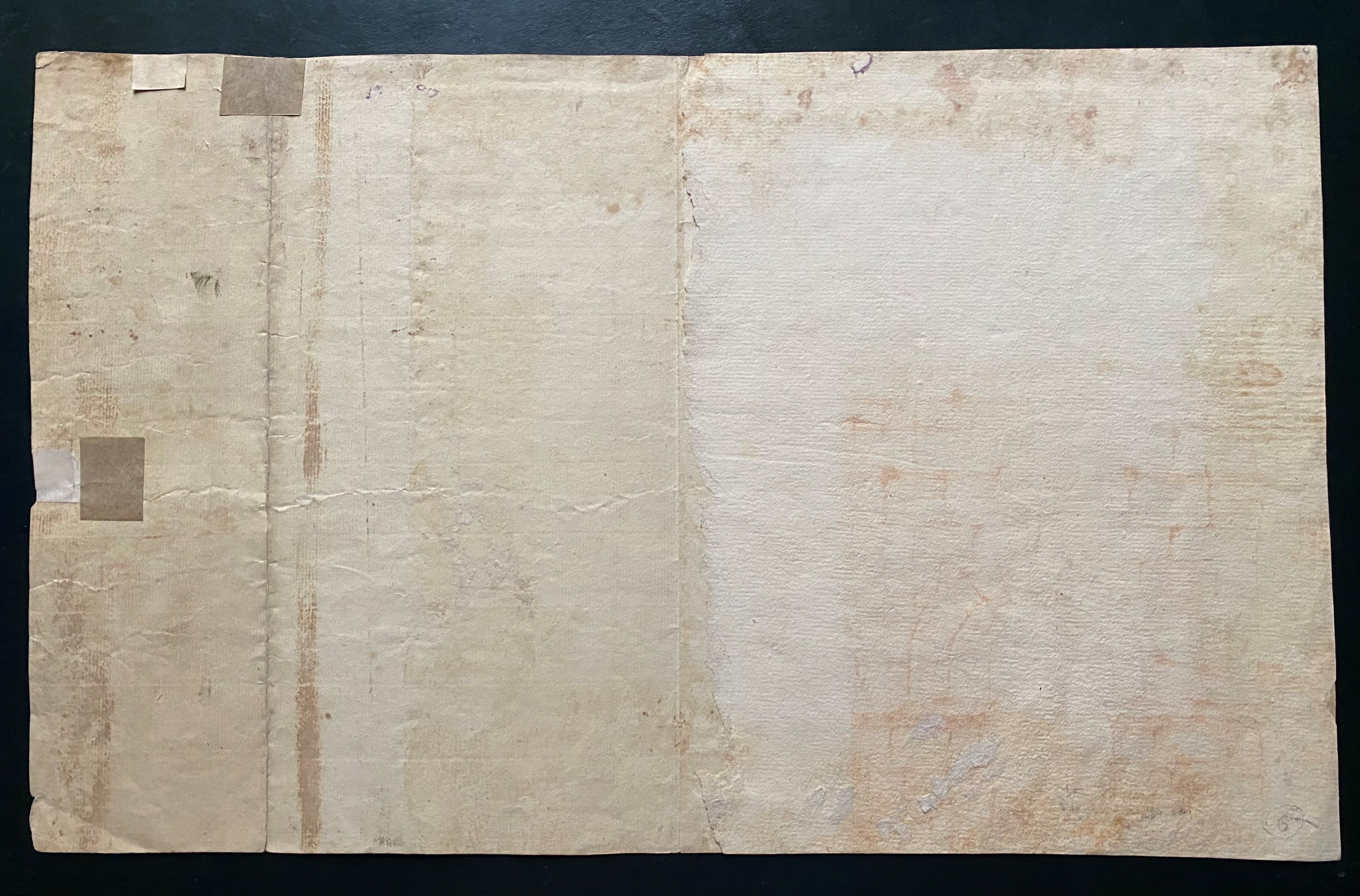 Progetto per un cortile con obelischi e sculture, inchiostro e acquarello su carta, Italia, XVII ...