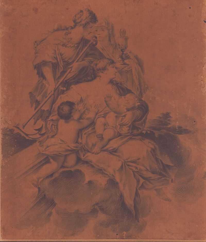 Artista piemontese del XVIII secolo, Studio per le tre Virtù teologali