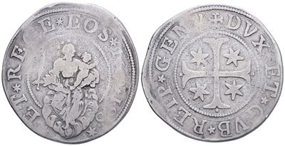 Genova. Dogi Biennali. III Fase (1637-1797). Scudo Stretto 1669 - Iss. Ag; 32,94gr. Cni 2. Lunard...