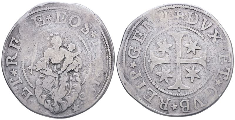Genova. Dogi Biennali. III Fase (1637-1797). Scudo Stretto 1669 - Iss. Ag; 32,94gr. Cni 2. Lunard...
