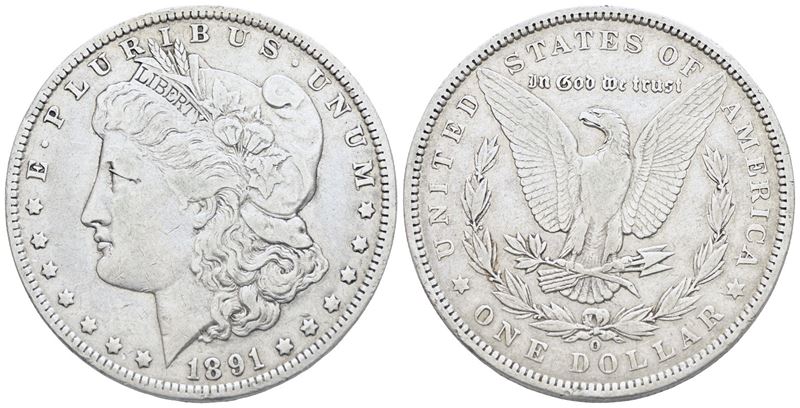 Usa. New Orleans. Dollaro 1891. Ag. Km 110. 26,6gr. Bb
