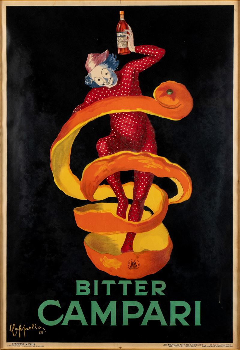 Leonetto Cappiello - Bitter Campari, litografia a colori