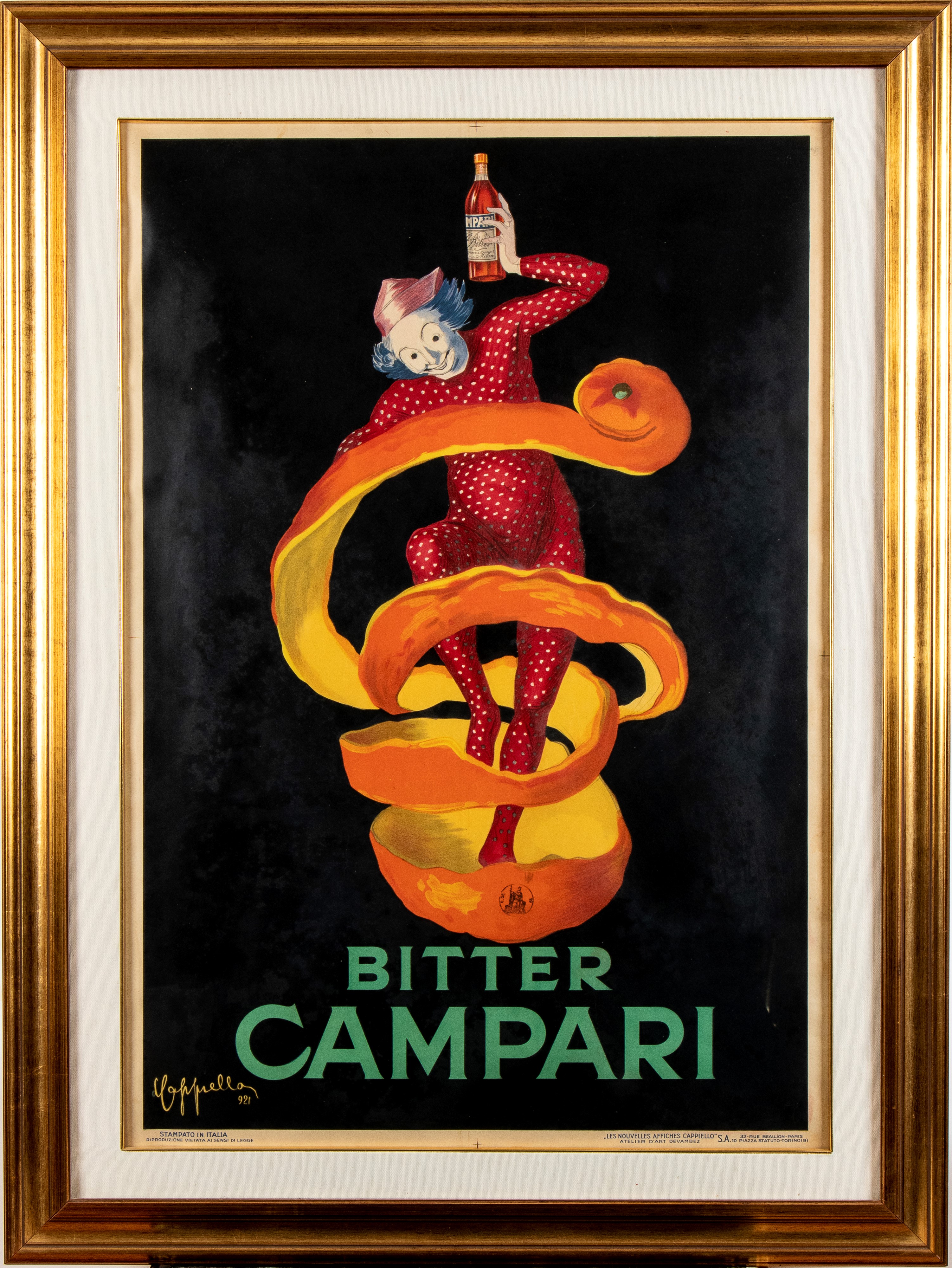 Leonetto Cappiello - Bitter Campari, litografia a colori