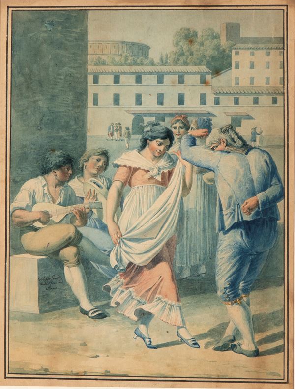 Filippo Giuntotardi - Dance Scene with Violin Players