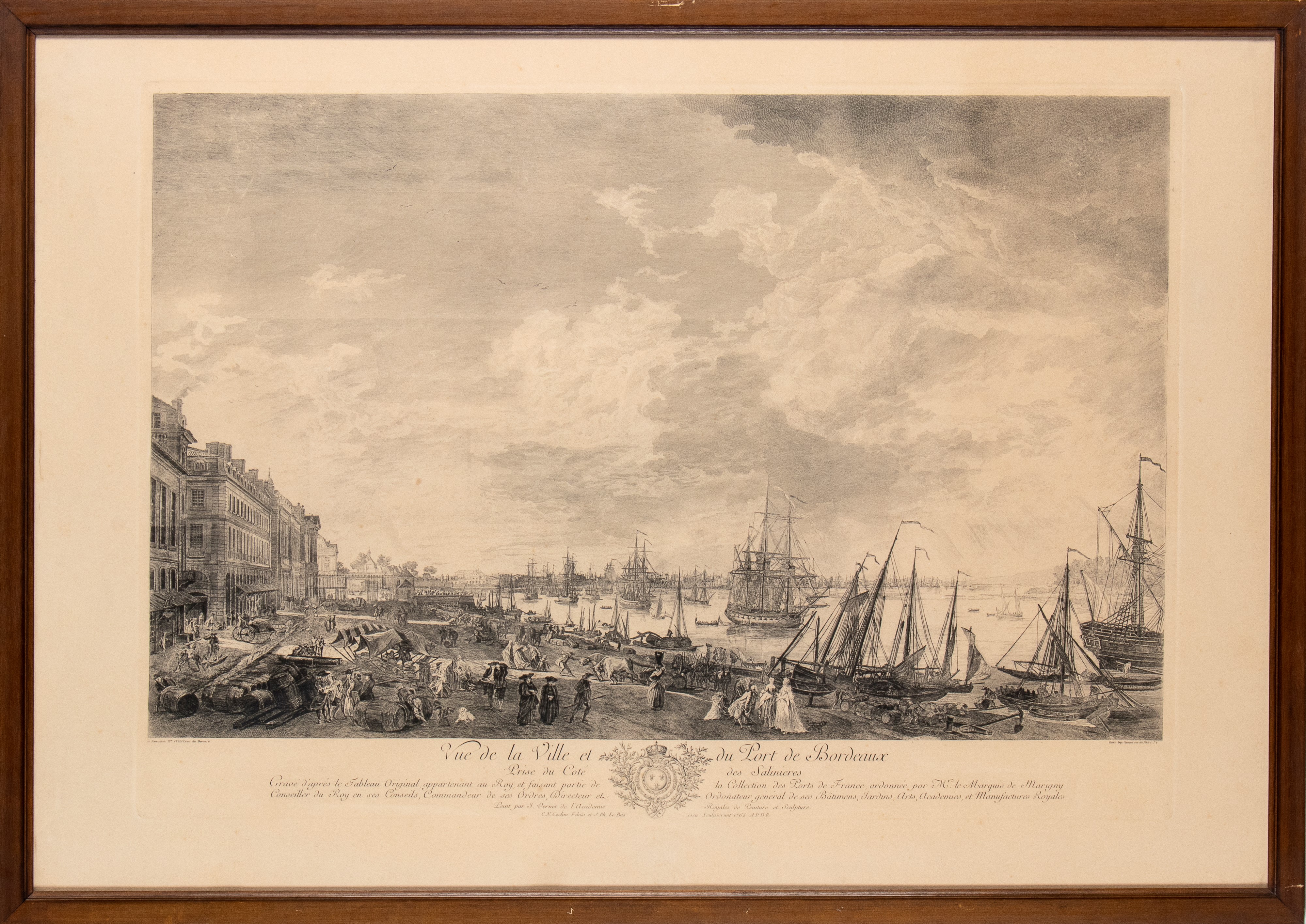 Charles Nicolas Cochin, L'entrée du port de Marseille | Le port de Rochefort | Vue de la Ville et...