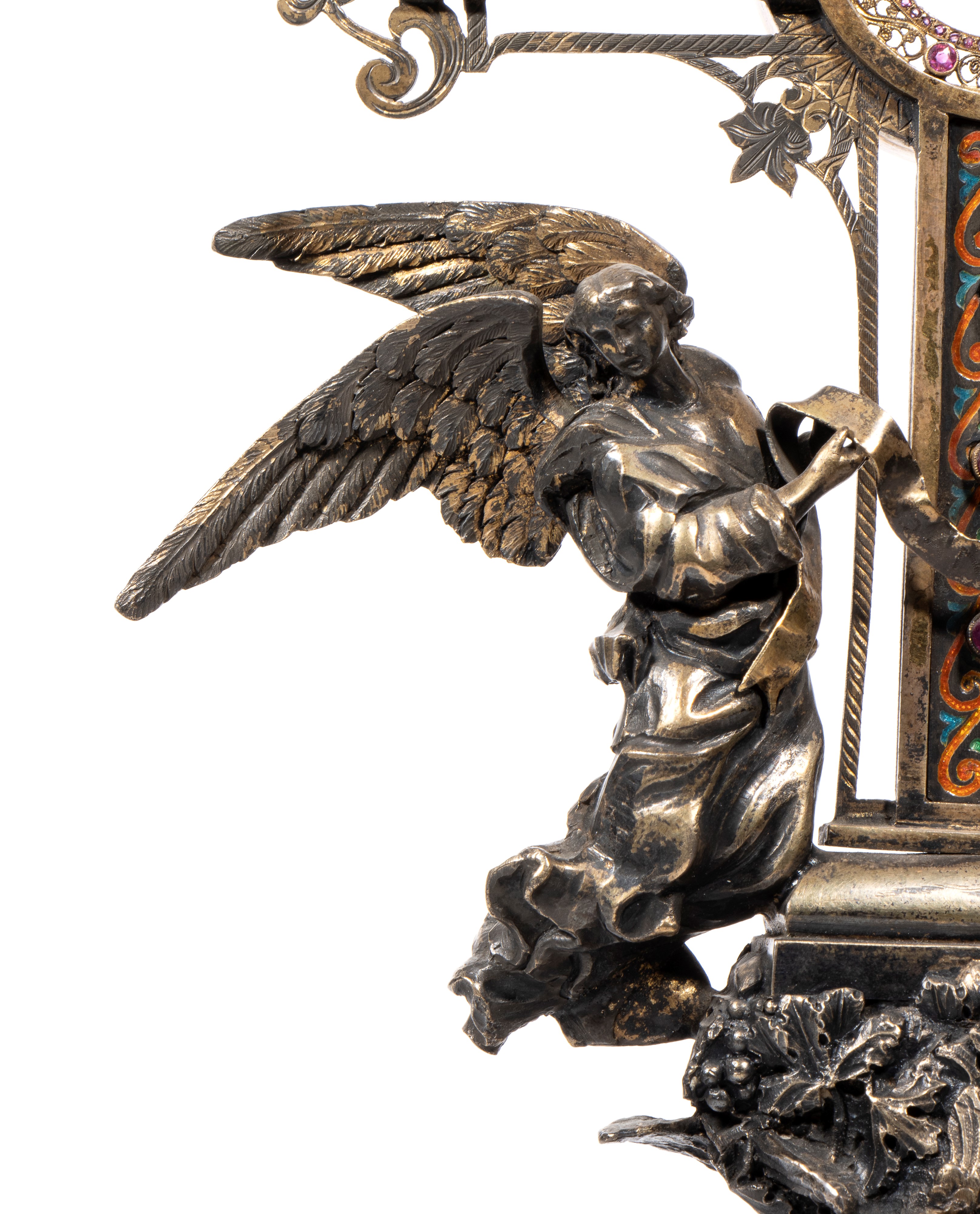 Croce reliquiario in argento