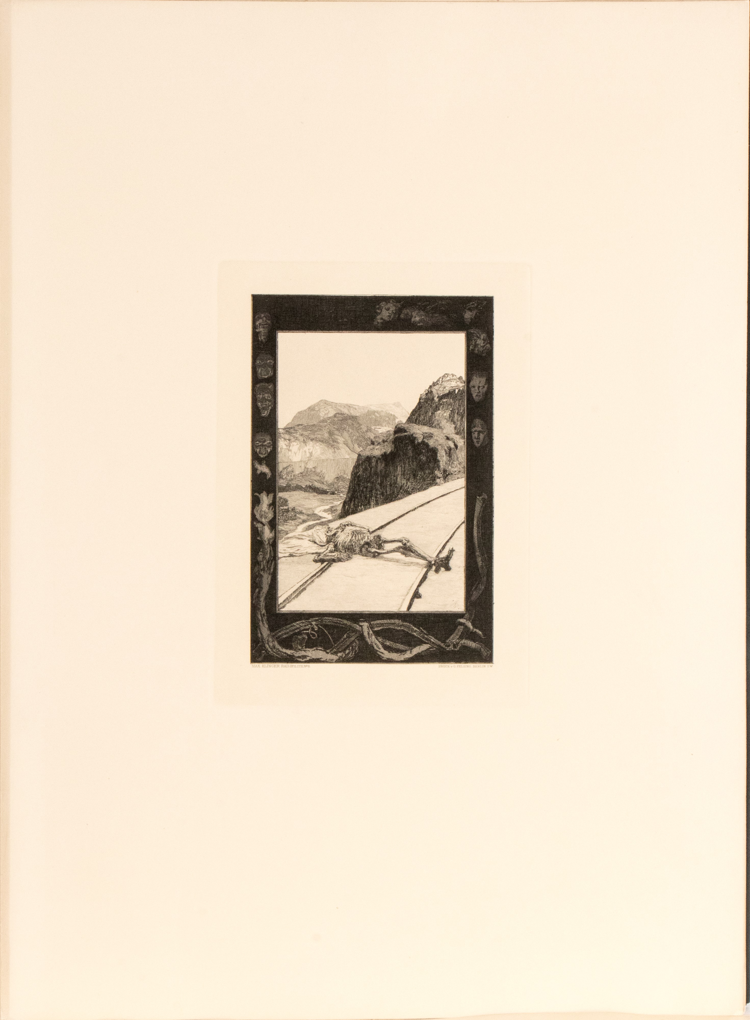 Max Klinger - Vom Tode I - Portfolio completo con 10 incisioni