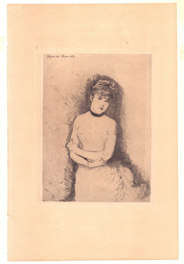 Giuseppe De Nittis : Jeune Femme  - Asta STAMPE E DISEGNI DAL XV AL XX SECOLO	 - Bertolami Fine Art - Casa d'Aste