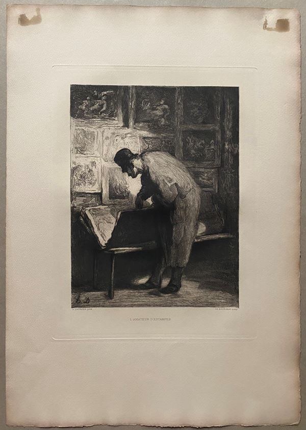 L&#39;amateur d&#39;estampes, by Henri Daumier
