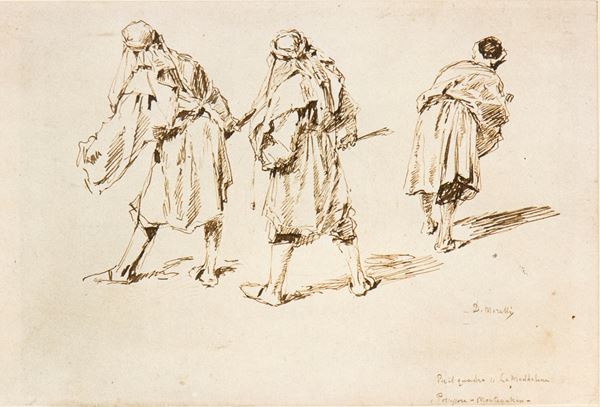 DOMENICO MORELLI - Study for the painting "La Maddalena"