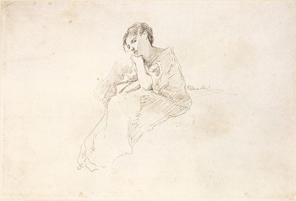 DOMENICO MORELLI - Female figure