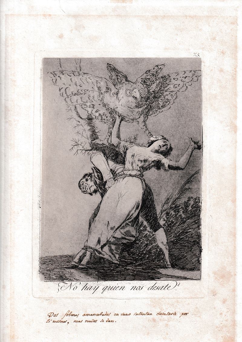 Francisco Goya - ¿No hay quién nos desate?, acquaforte e acquatinta