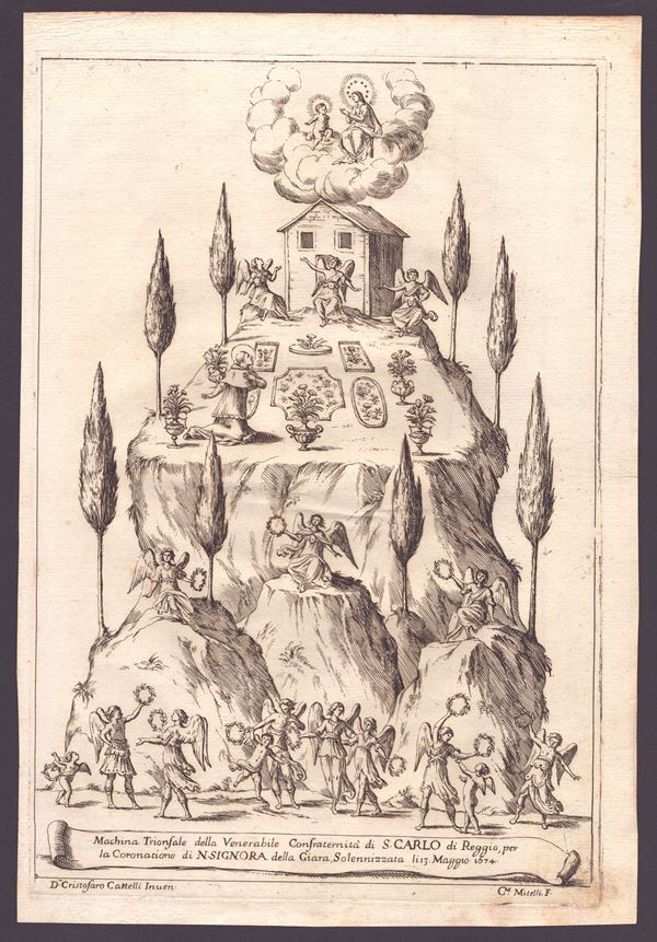 Triumphal Machine of the Venerable Confraternity of St. Charles of Reggio for the Coronation of Our  [..]