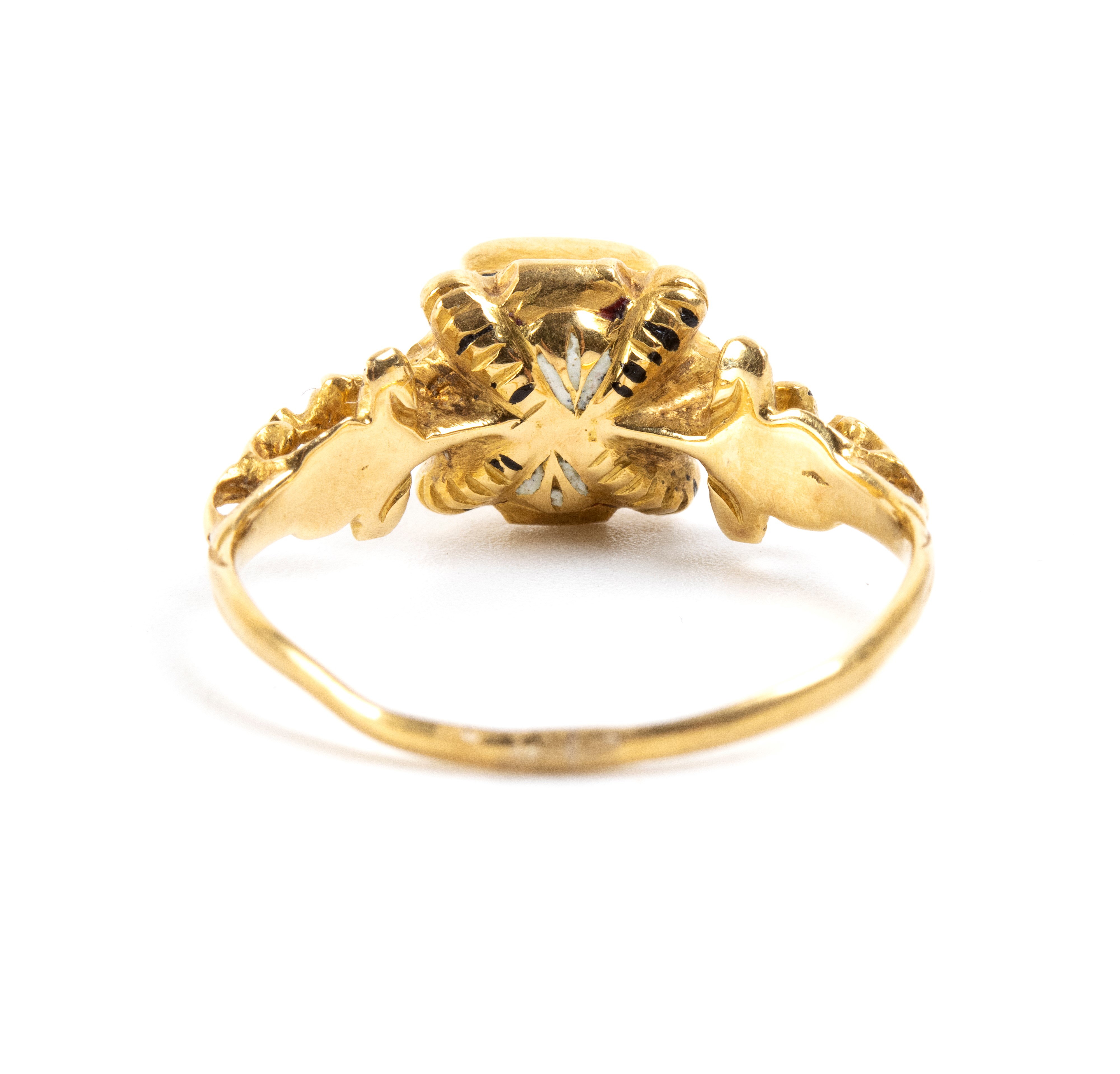 Anello antico in oro, XVIII secolo