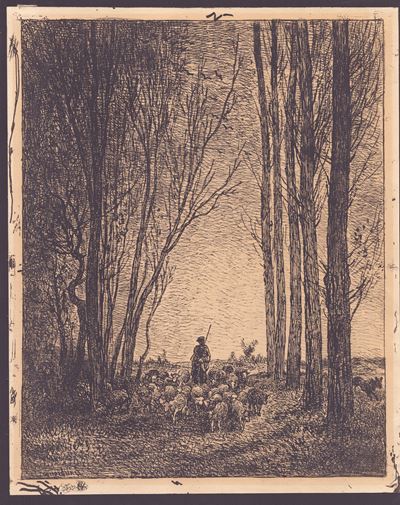 La Rentrée du Troupeau, Cliché-verre