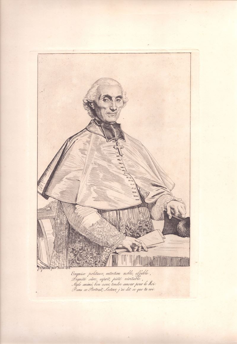 Jean Auguste Dominique Ingres - Ritratto di Gabriel Cortois de Pressigny, arcivescovo di Besançon...