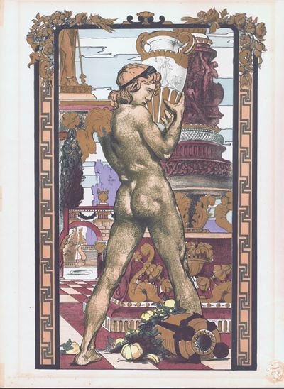 Porteur d'Amphore - Litografia a colori