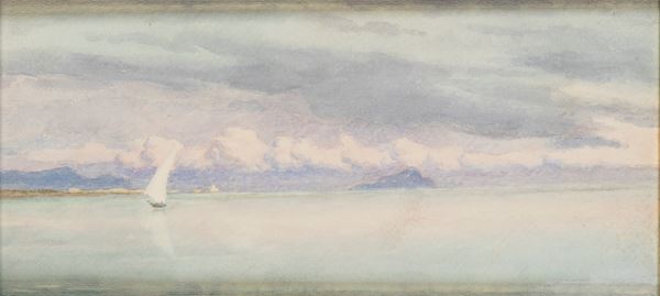 ANONIMO - Landscape with sailing boat