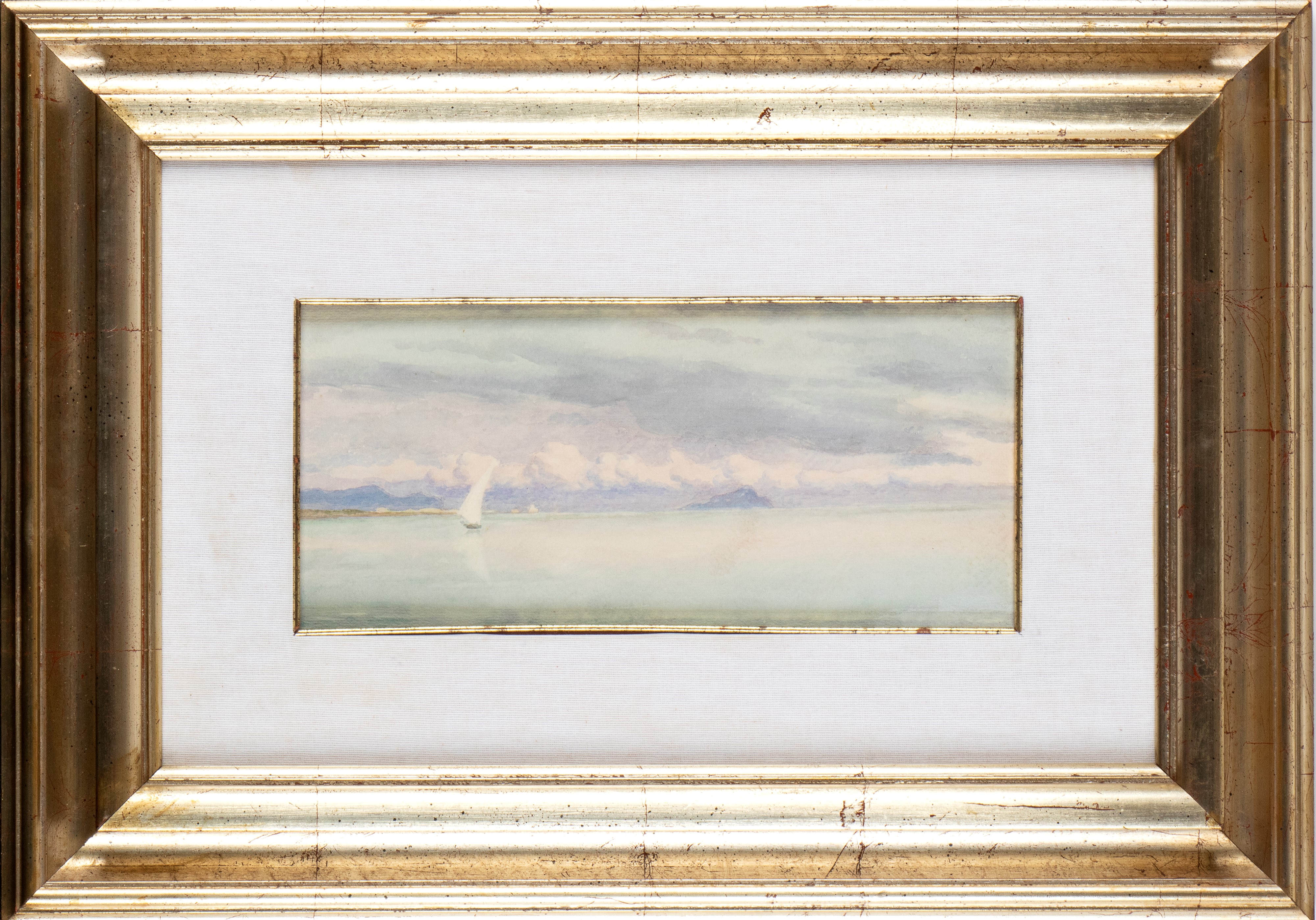 Marina con barca a vela