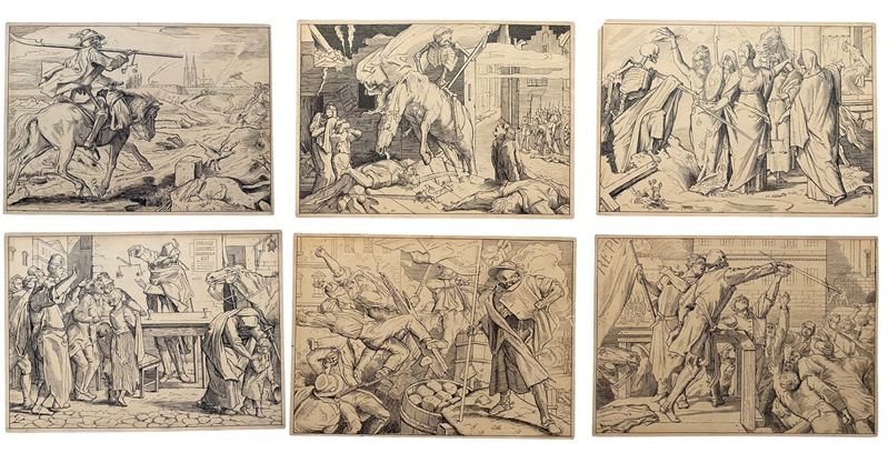 Alfred Rethel - Anche una danza della morte, incisioni, 1848