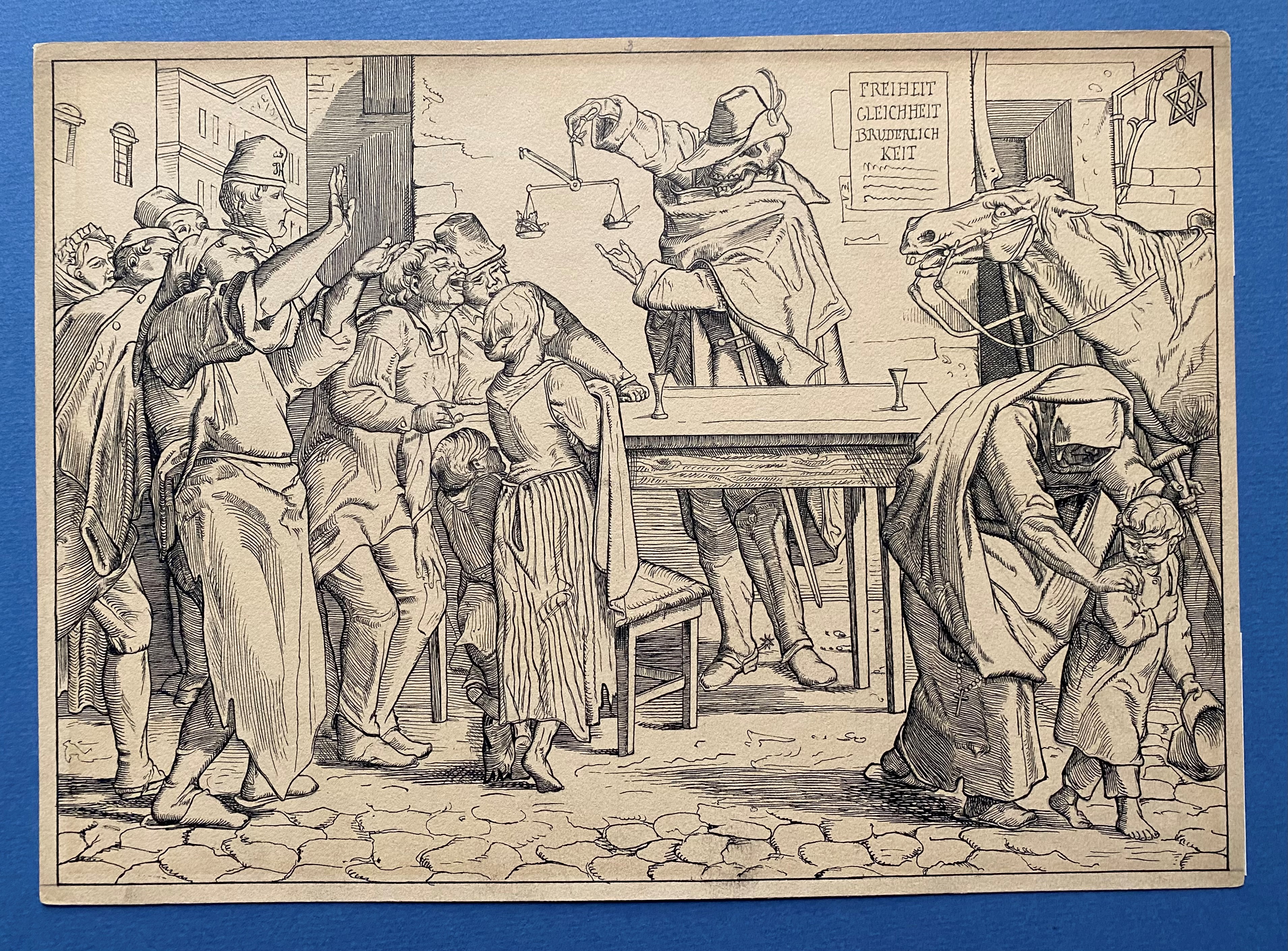 Alfred Rethel - Anche una danza della morte, incisioni, 1848