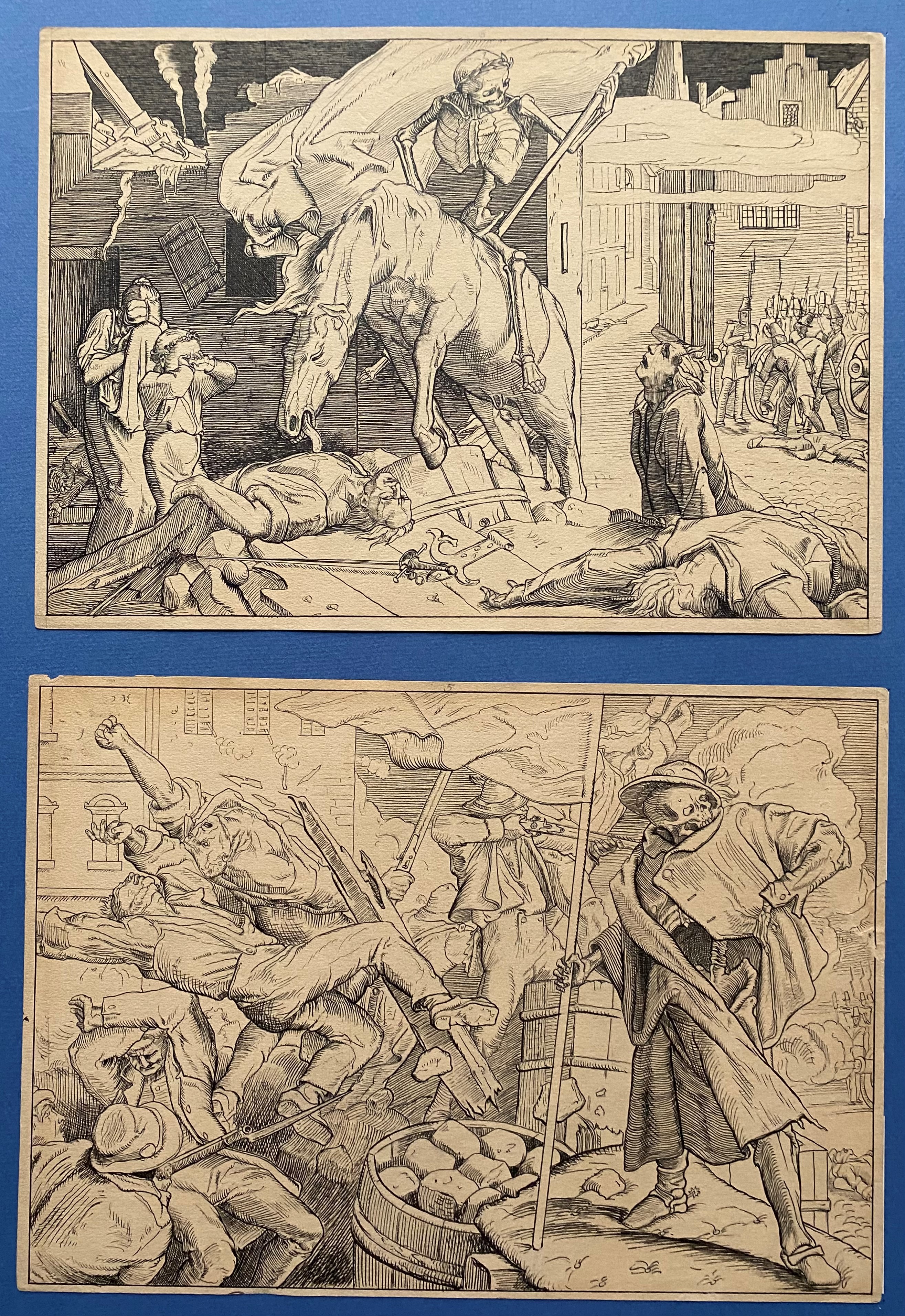 Alfred Rethel - Anche una danza della morte, incisioni, 1848