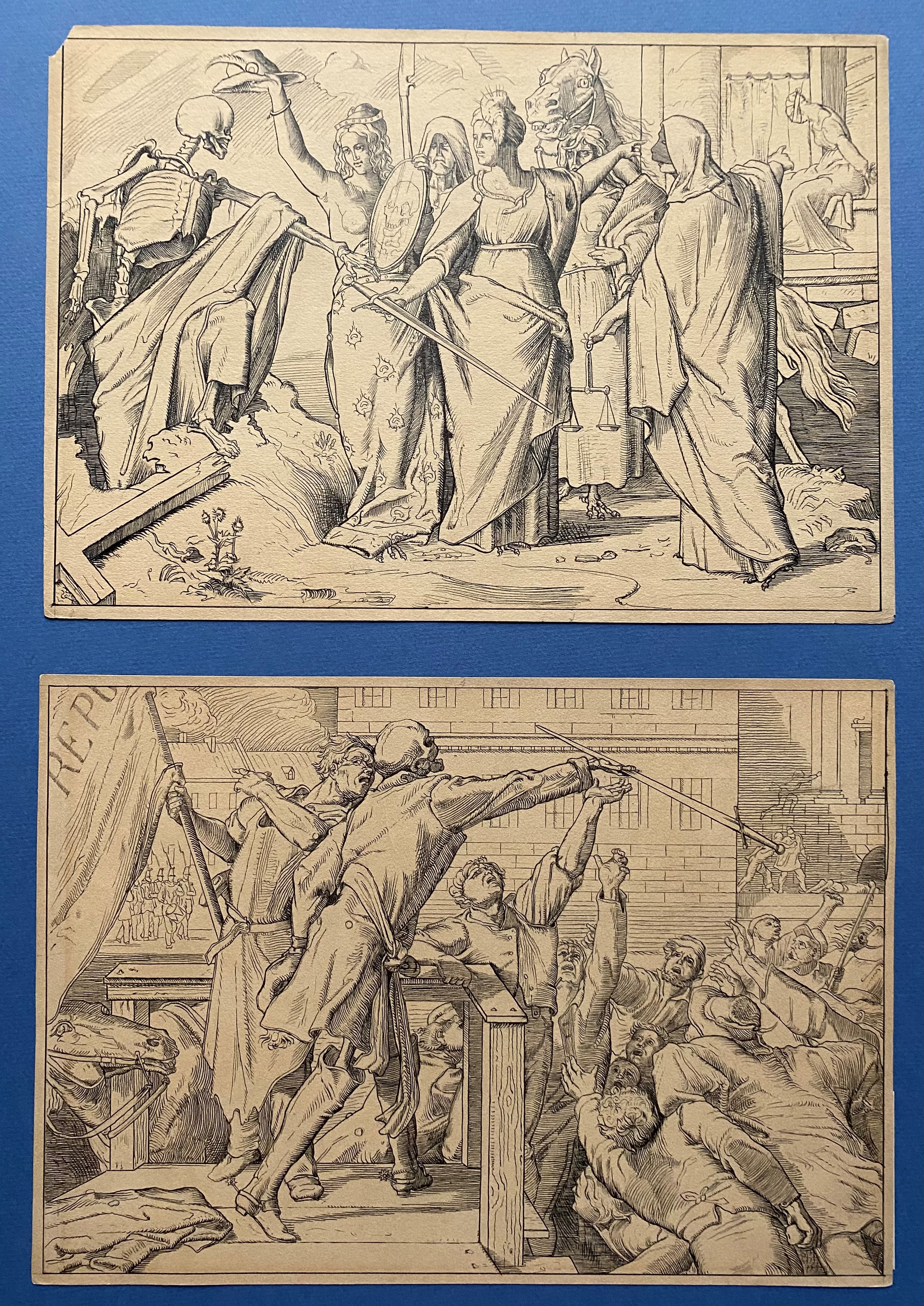 Alfred Rethel - Anche una danza della morte, incisioni, 1848