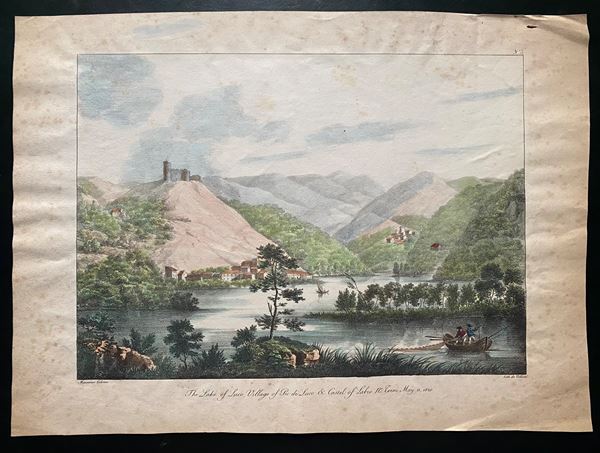 The Lake of Luco, Village of Pic di Luco and Castel of Labro Nr Terni May 11, 1820