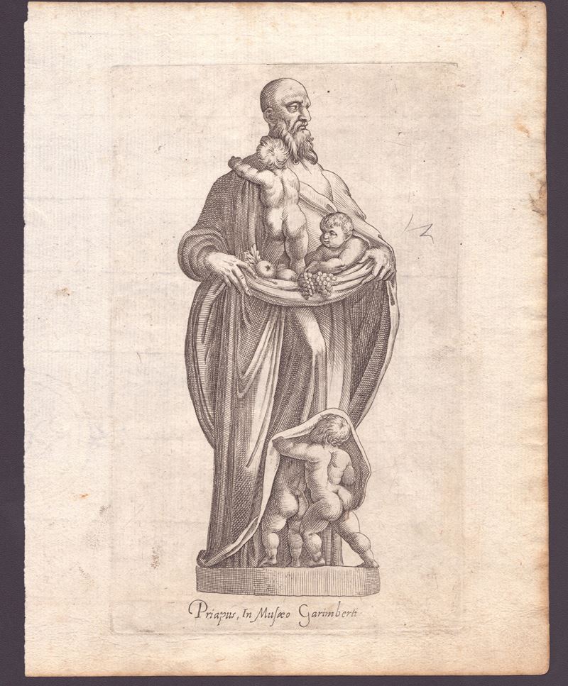 Giovanni Battista Cavalieri - Priapus in Musaeo Garimberti, bulino