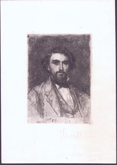 Autoritratto, acquaforte e vernice molle