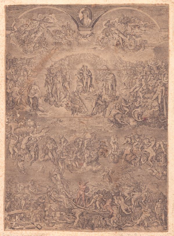 Martin Rota - Last Judgement, after Michelangelo