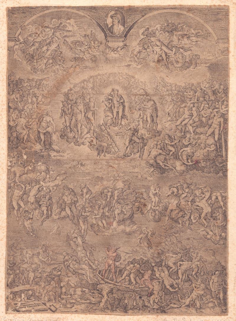 Martin Rota - Giudizio Universale, bulino